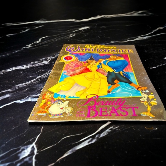 Vtg 1993 Walt Disney Beauty & the Beast on Ice Program Collector's Edition VGC - Picture 1 of 8